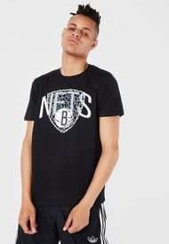 Camiseta Negro-Blanco-Gris NBA Brooklyn Nets