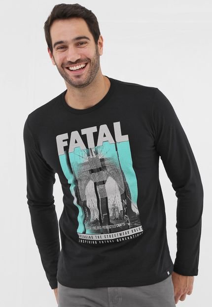 Camiseta Fatal Estampada Preta - Marca Fatal