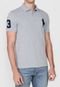 Camisa Polo Polo Ralph Lauren Slim Cinza - Marca Polo Ralph Lauren