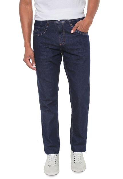 Calça Jeans Biotipo Reta Pespontos Azul - Marca Biotipo