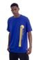 Camiseta NBA Plus Size Estampada Golden State Warriors Casual Azul - Marca NBA