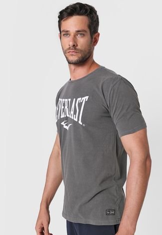 Camiseta Everlast Logo Cinza - Compre Agora