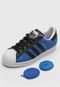 Tênis adidas Originals Superstar Preto/Azul - Marca adidas Originals