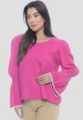 Blusa Flare com Elástico B’Bonnie Caroline Pink - Marca B'Bonnie