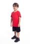 Camiseta Basic Streetwear Infantil - Vermelho - Marca Brunx Ind