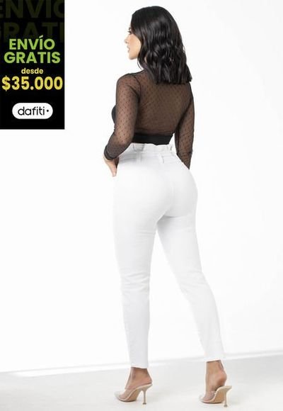 Comprar pantalon blanco on sale mujer