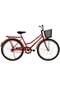 Bicicleta Aro 26 Fem. C/ Paralama - F. C/ Pedal Vermelha Athor Bikes - Marca Athor Bikes