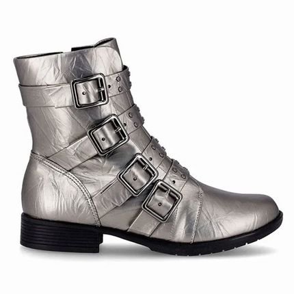 Bota Feminina Cano Curto Leci Pewter Piccadilly 653006-1 - Marca Piccadilly