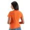 Camiseta Feminina T-shirt Plus Size Borboleta Estampada Camisa Blusa - Laranja - Marca Gugi