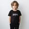 Camiseta Oversized Preta Estampada Brooklyn Infantil e infanto-Juvenil de Crianças - Marca Alikids
