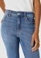 Calça Jeans Feminina Cintura Alta Flare Petit - Marca Hering