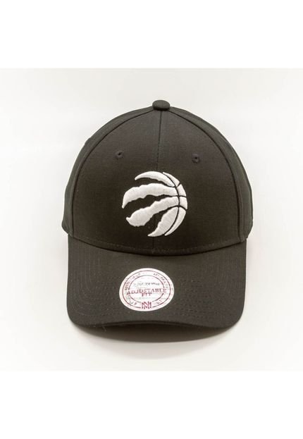 Boné Mitchell & Ness NBA Aba Curva Strapback Toronto Raptors Preto - Marca Mitchell & Ness