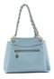 Bolsa Feminina Soft Em Curvas Ombro Azul 3484232 - Marca Chenson