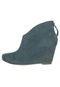 Ankle Boot Anabela Verde - Marca Vicenza
