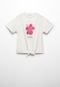 Camiseta MANGO KIDS Floral Off-White - Marca MANGO KIDS