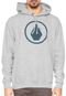 Moletom Flanelado Fechado Volcom Solid Stone Cinza - Marca Volcom