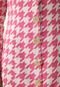 Vestido Lança Perfume Curto Decote Quadrado Rosa - Marca Lança Perfume