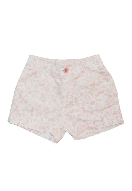 Short Infantil Estampado Flores Rosa Have Fun 1 Unico - Marca Have Fun