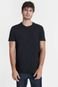 Camiseta Suedine Canelado Preto - Marca Aramis