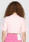 Camiseta Cropped Forever 21 Lisa Rosa - Marca Forever 21