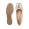 Scarpin Sapato Boneca Salto Grosso Bico Quadrado Strass Off White - Marca Stessy Shoes