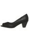 Peep Toe Piccadilly Basic Preto - Marca Piccadilly