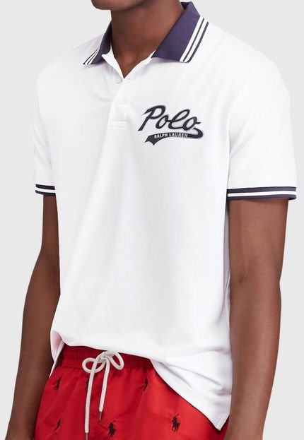 Camisa Polo Polo Ralph Lauren Reta Logo Branca - Marca Polo Ralph Lauren