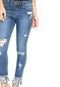 Calça Jeans It's & Co Fringe Skinny Azul - Marca Its & Co
