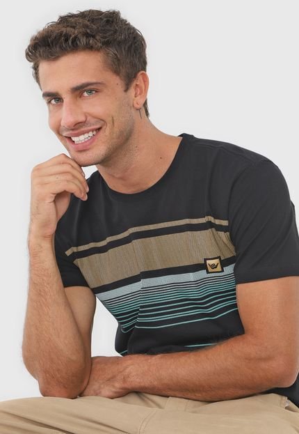 Camiseta Hang Loose Stripe Preta - Marca Hang Loose