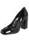 Scarpin My Shoes Salto Grosso Preto - Marca My Shoes