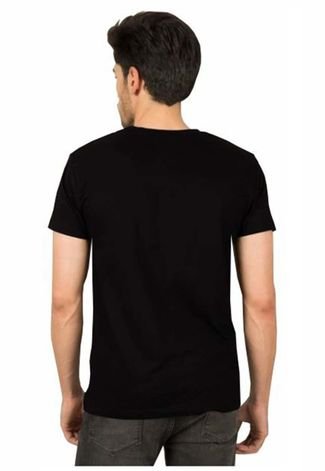 Camiseta Manga Curta Relaxado Caranguejo Color Preto