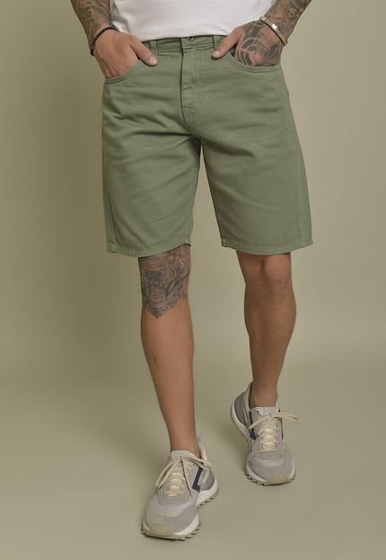 Bermuda Sarja Masculino na Cor Verde Dialogo Jeans - Marca Dialogo Jeans