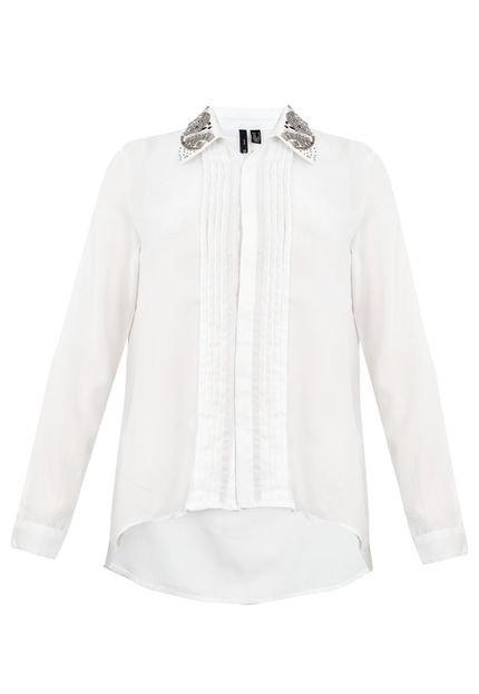 Camisa MNG Barcelona Lexa Off-White - Marca MNG Barcelona