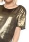 Camiseta Carmim Metalizada Dourada - Marca Carmim