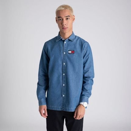 Camisa Oversized Jeans Tommy Jeans - EEG - Marca Tommy Jeans