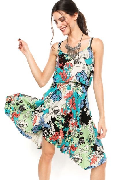 Vestido Mercatto Maxi Flores Multicolorido - Marca Mercatto