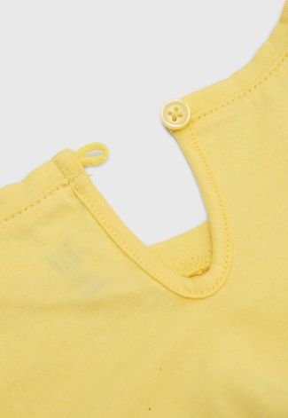 Camiseta GAP Infantil Meninas Amarela