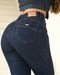 Calça Jeans Skinny Feminina Cintura Média Detalhe Bolso 23499 Escura Consciência - Marca Consciência