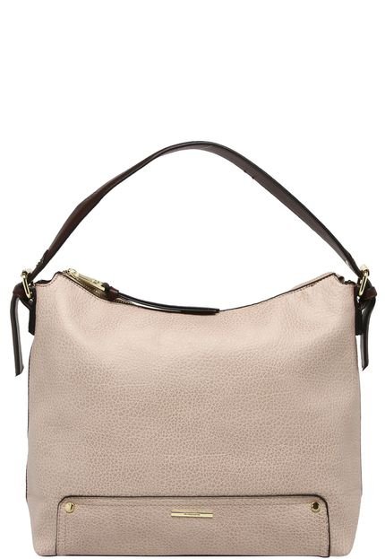 Bolsa Hobo WJ Texturizada Bege - Marca WJ