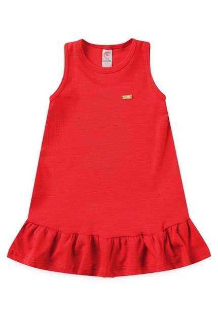 Vestido Infantil Lovelie Vermelho - Marca VIDA COSTEIRA