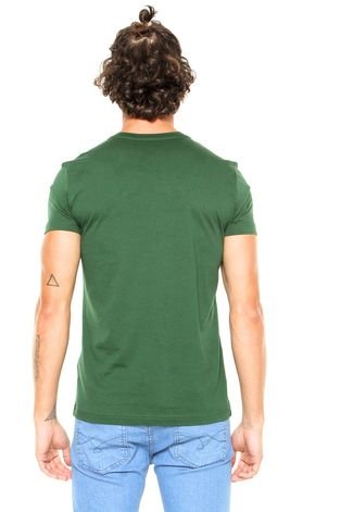 Camiseta Lacoste Decote V Verde