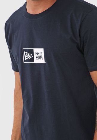 Camiseta New Era Basic Essentials Box Azul-Marinho