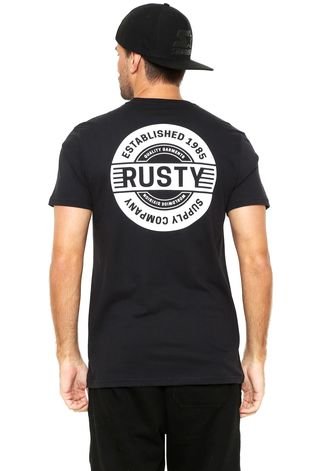 Camiseta Rusty Stuck Preta