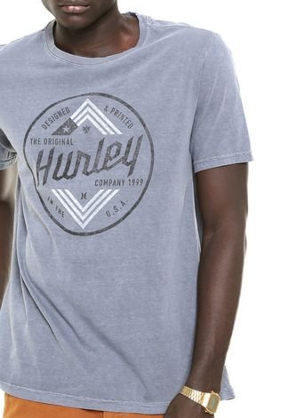 Camiseta Hurley Scriptor Cinza