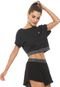 Blusa Cropped Colcci Fitness Lisa Preta - Marca Colcci Fitness