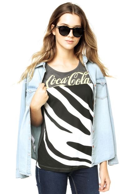 Camiseta Coca-Cola Jeans Cinza - Marca Coca-Cola Jeans