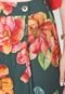 Saia Dress to Midi Transpassada Floral Verde/Laranja - Marca Dress to