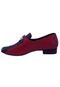 Loafer Sapatos e Botas Couro Preto e Vermelho - Marca Sapatos e Botas