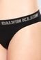 Kit 2pçs Calcinha Calvin Klein Underwear Biquíni Lettering Bege/Preta - Marca Calvin Klein Underwear
