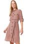 Vestido Chemise Calvin Klein Curto Cool Marrom - Marca Calvin Klein